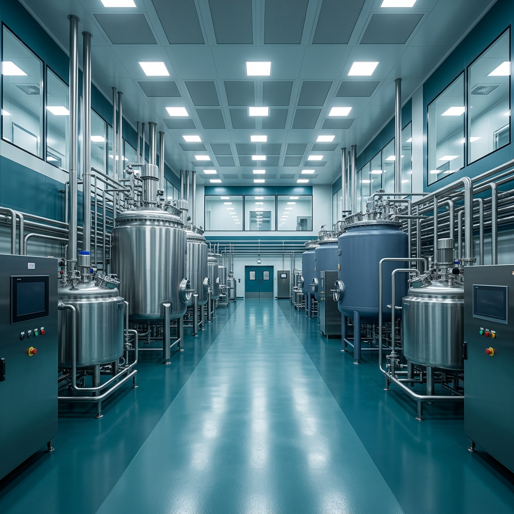 Válvula borboleta sanitária Sterivalves multiaplicação para interceptação de sólidos, líquidos e gases pressurizados em planta farmacêutica